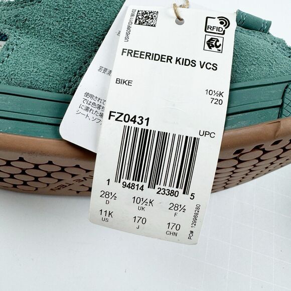 Adidas Five Ten Freerider Kids Size 11K VCS Shoes Green AFZ0431 Bike BMX NWOB - Picture 11 of 14